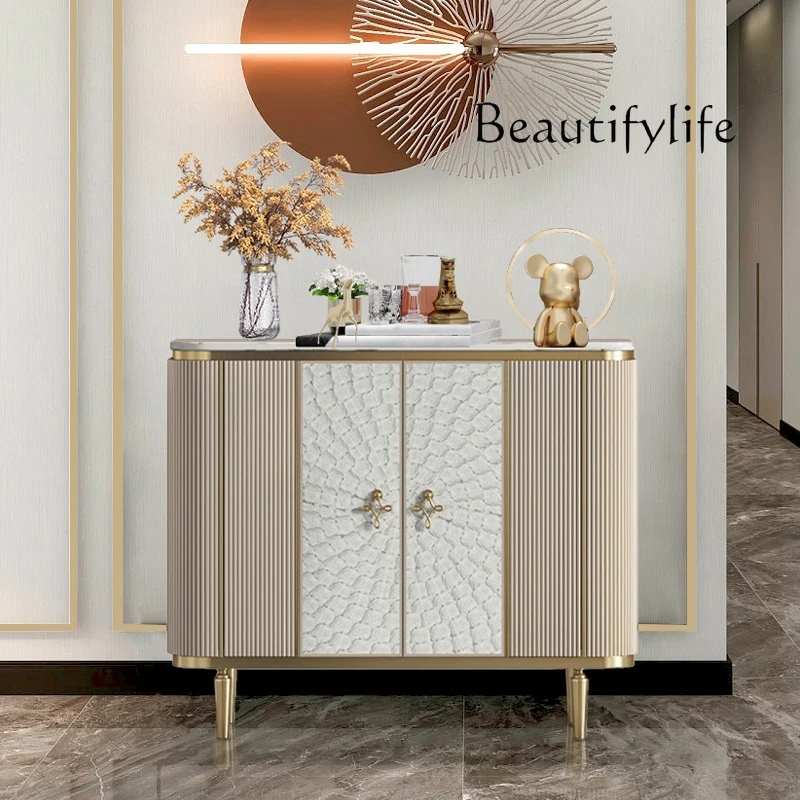 porch cabinet modern living room storage small apartment against the wall shoe cabinet shell decoration dining side cabinet