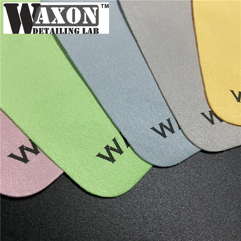 Waxon Logo 10X10 CM Ceramic Coating Clothes Glasses Screens Pad Clean Cloth Suede Microfiber Towels