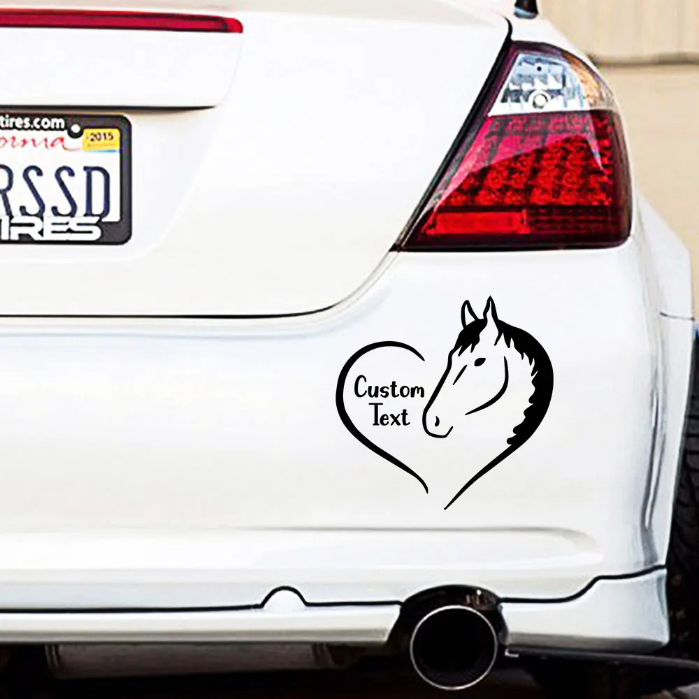 1pc Colorful Horse Element Personalized Text Stickers on The Car Reflective Decoration Motorcycle Auto Stickers and Decal Car-St