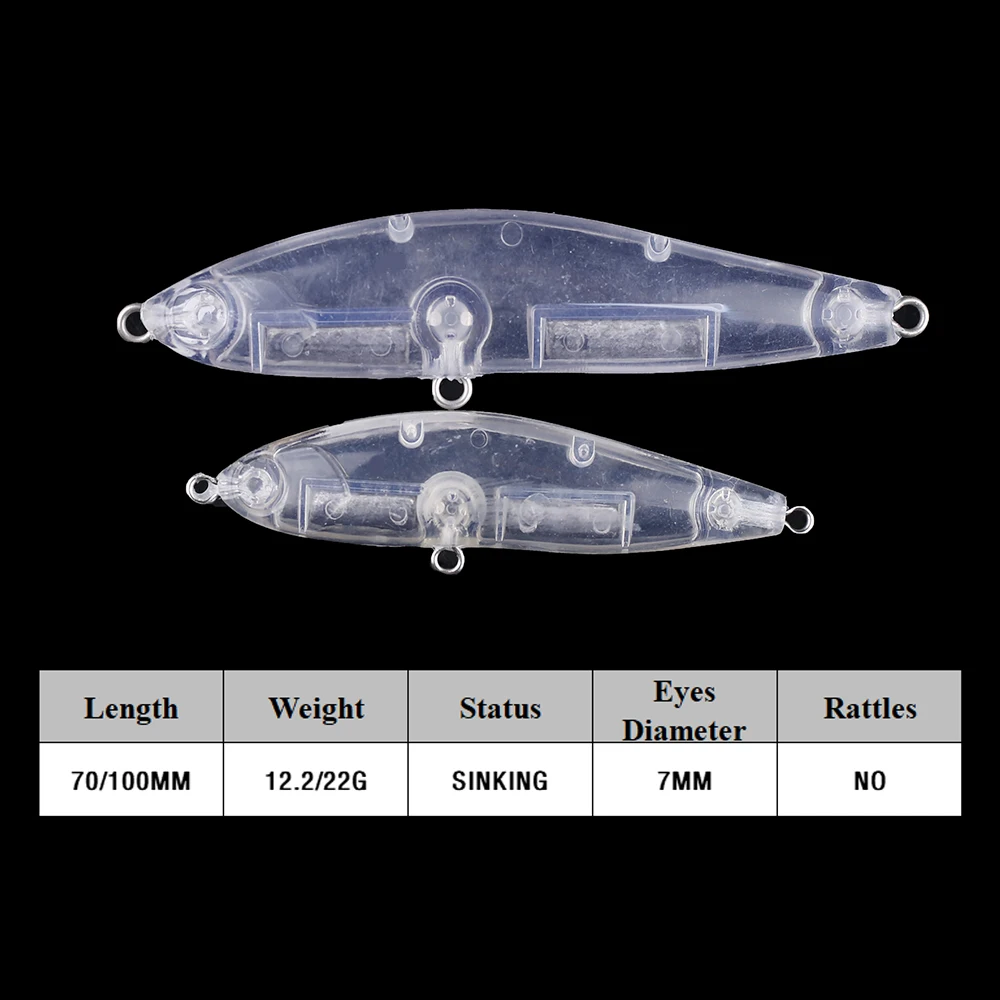 Chan'sHuang Pencil Bait – Senuelo artificial artesanal en blanco - imagen 5