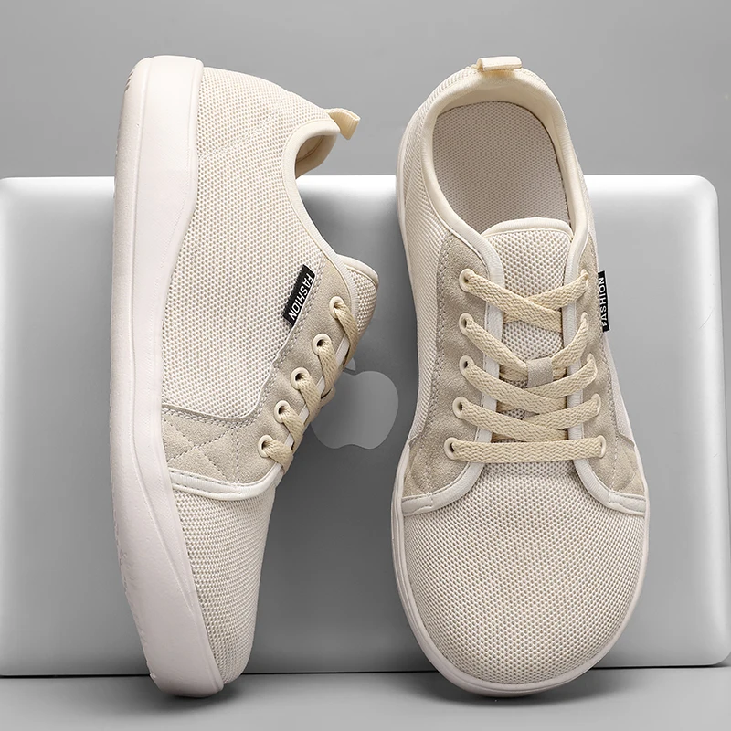 

Men Wide Toe Barefoot Shoes Breathable Mesh Lightweight Sneakers for Wide Feet Comfortable Walking