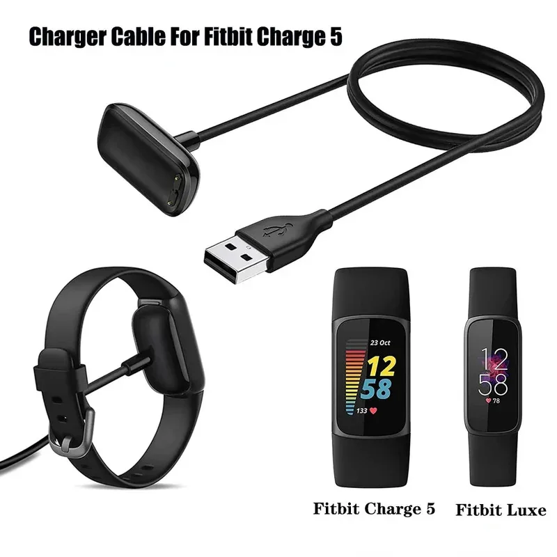 

USB Charger Cable For Fitbit Charge 5 6 Replacement Charger Adapter Charge
