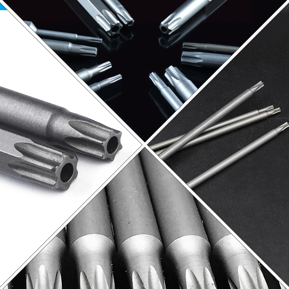 

8pcs Security Screwdriver Bit Set T30 T40 S2 Steel 150Mm Screwdriver Bit Kit For Drill