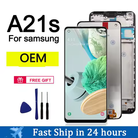 A21s Display For Samsung Galaxy A21s LCD Display Touch Screen Digitizer LCD Screen Replacement For Samsung A21s Display