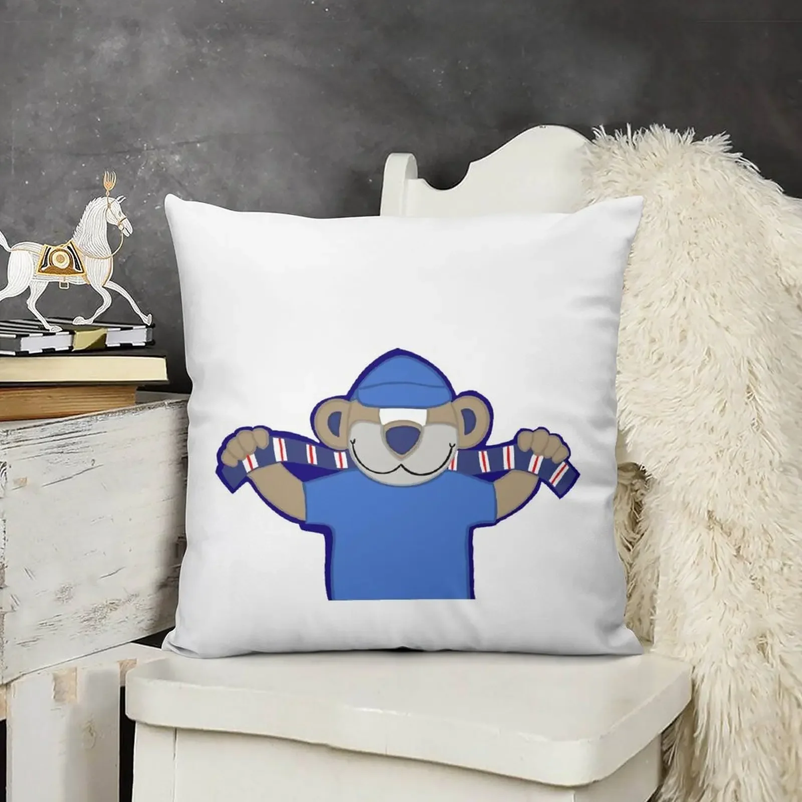 Juste de coussin élastique pour canapé, ours, anime, fille