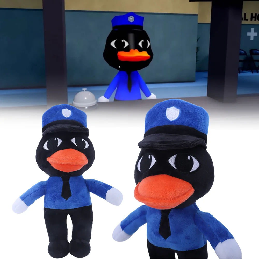 Kawaii Animal Hospital Plush Officer Duckman Plush Toy Animal-Filled Plush Toys Anime Peripheral Doll Kids Game Fans Gifts