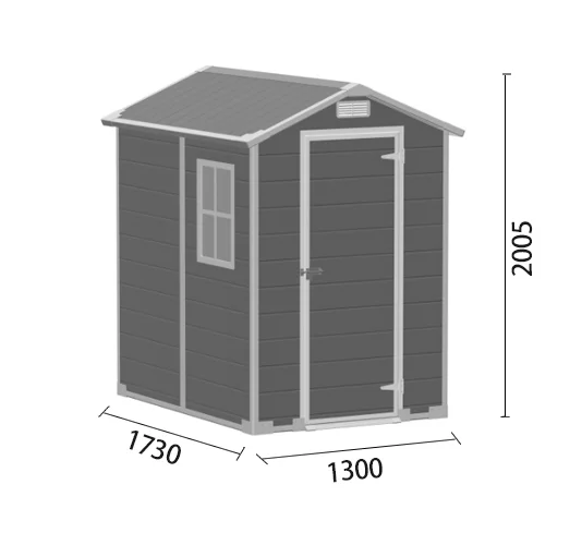 Indoor & Outdoor PP Storage House Easy DIY Installation Waterproof Shed