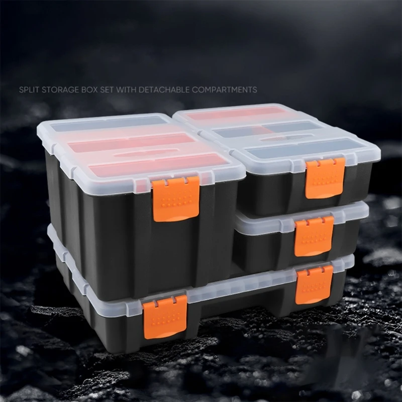 Plastic Box Screw Compartment Box 6/11/21 Grids Tool Storage Boxes