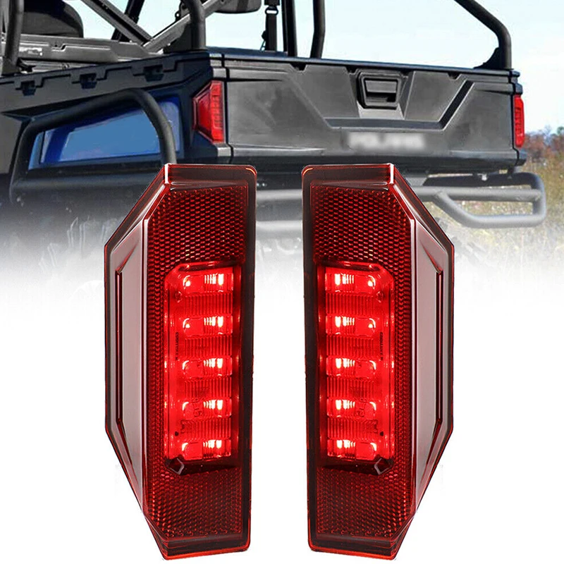 

1 Pair ATV Motorcycle LED Brake Taillights Replaces #2412774 For Polaris Ranger 570/900/1000 Brutus HD Red Waterproof LED Light