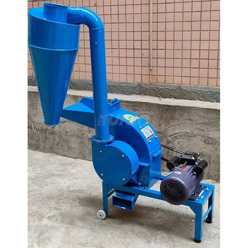 Straw Rice Husk Maize Corn Hammer Mill Crusher Feed Processing Soybean Bran Nut Shell Grinder Machines