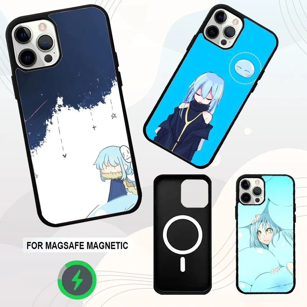 

S-Slime R-Rimuru Anime Phone Case For iPhone 16e,16,15,14,13,12,11,Plus,Pro,Max,Mini Magsafe Magnetic Wireless Charging