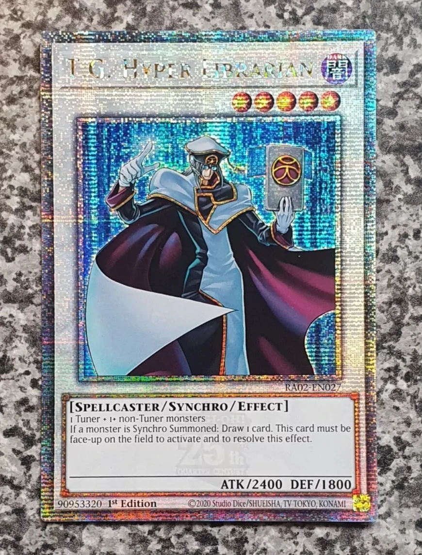 Yugioh-KONAMI TCG, RA02-EN027, T.G. Hyper librerista colección de tarjetas Mint, 25, cuarto de siglo, secreto en inglés, 1ª edición