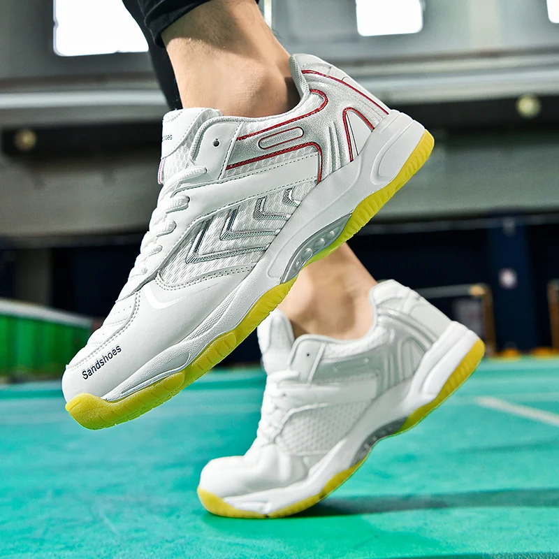 

2026 Professional Badminton Shoes For Mens Non-Slip Sport Badminton Shoes Men Tennis Shoe Unisex Indoor Court Shoes Couples