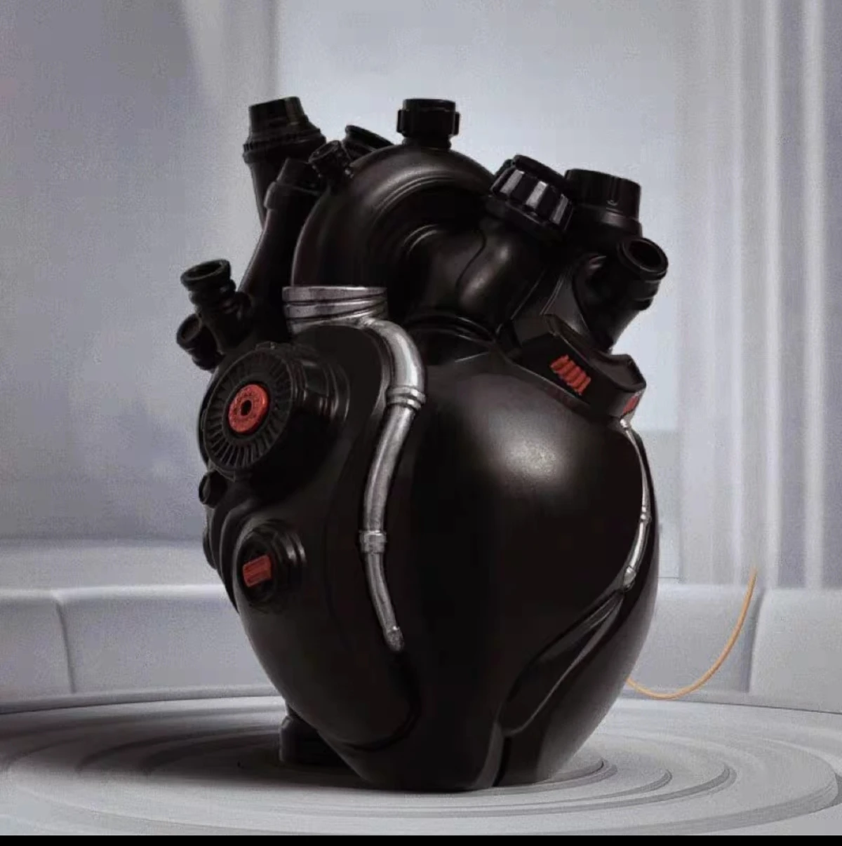 Home Decor Sculptures & Figurines Decoration Accessories Cyber Detroit Punk Heart Desktop Ornament Living Room Resin Statues