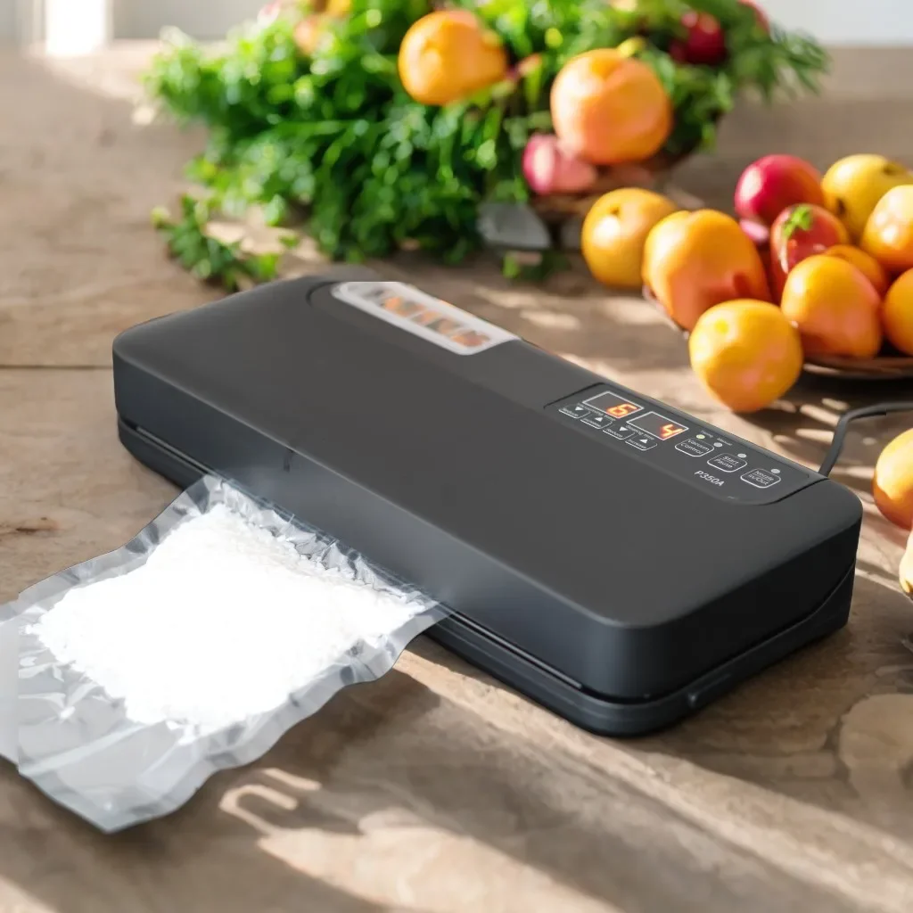 Machine à emballer sous vide de type buse, scellant électrique, sacs d'emballage en plastique