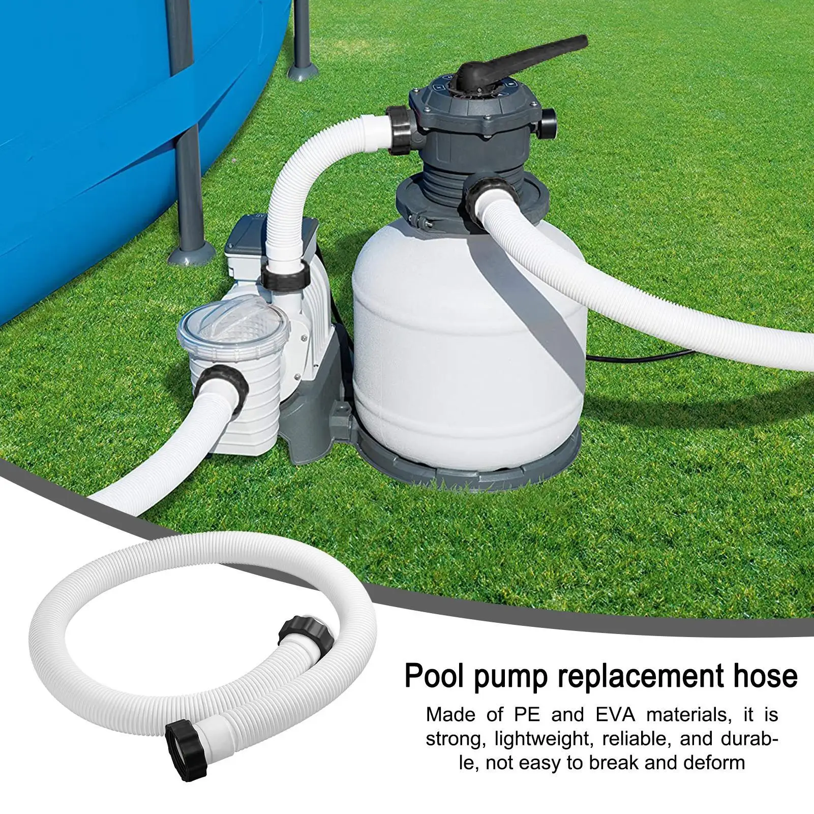 

Pool Hoses For Ground Pools Swimming Pool Replacement Hose Pool Sand Filter Pumps Hose White pool hose Sand Filters Accessories