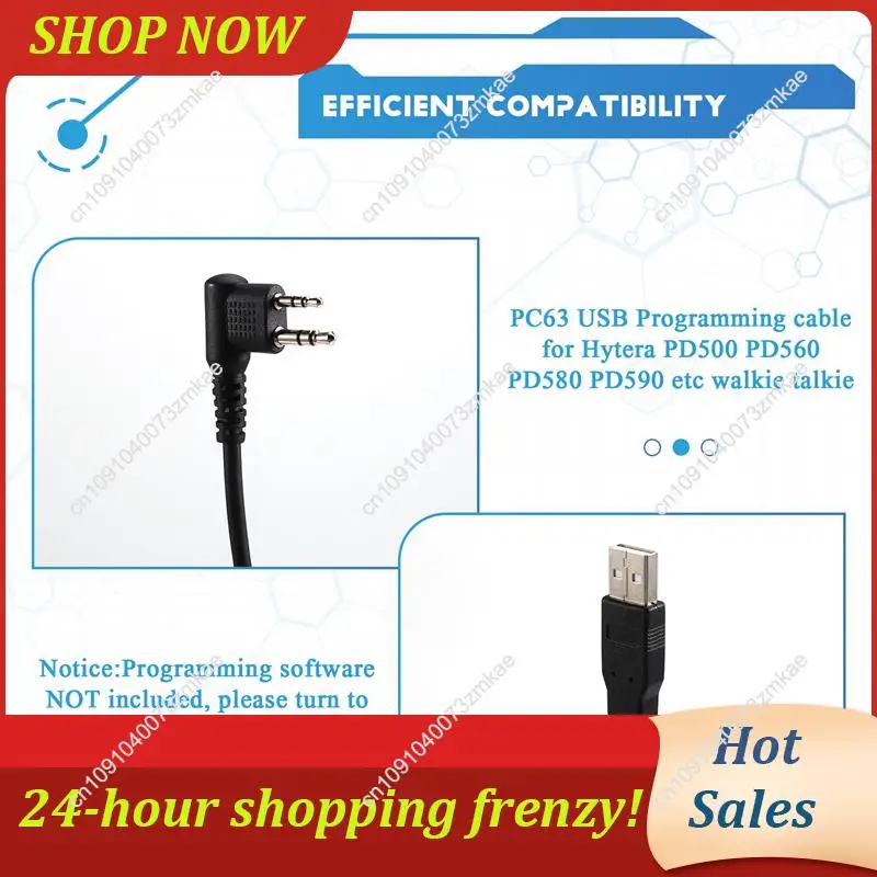 Daily Sale PC63 USB Programming Cable Forhytera PD500 PD506 Walkie Talkie USB Programming Cable