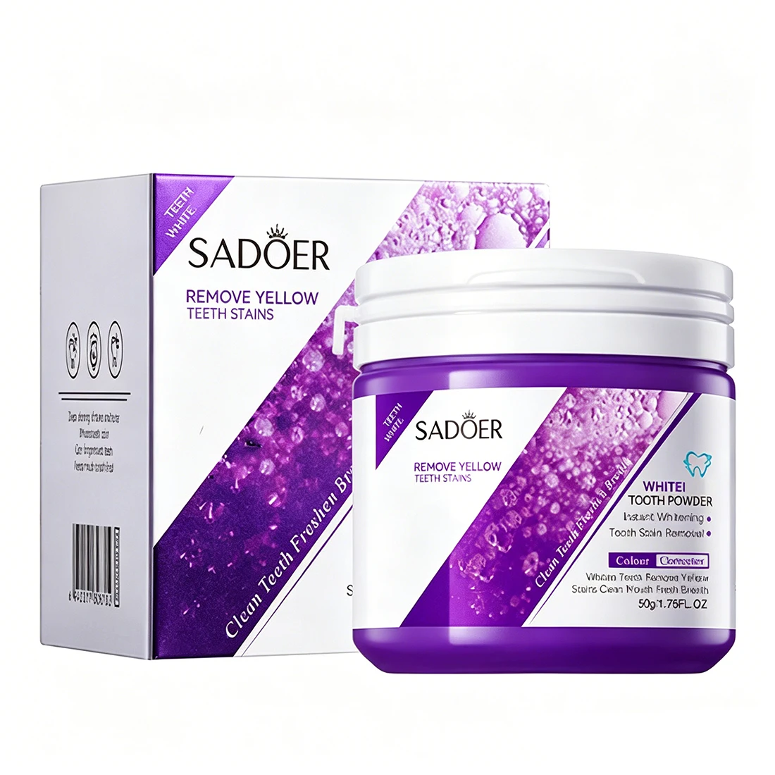 

1/2 шт. порошок для восстановления зубов, отбеливающий порошок для глубокой чистки, освежающий дыхание, уменьшающий желтизну зубов, минеральный порошок