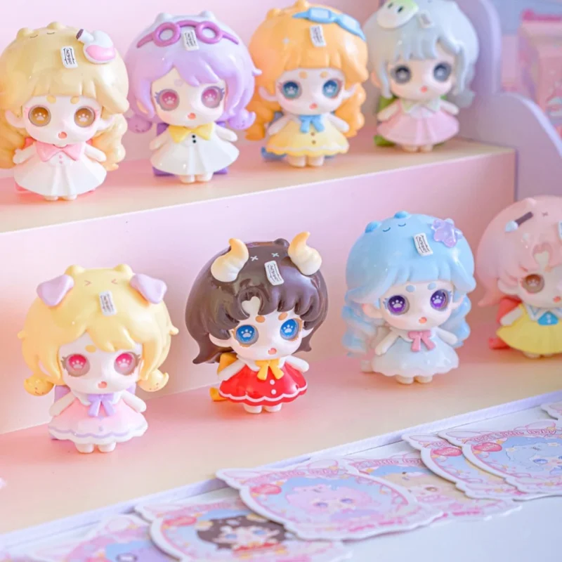 Nieuwe Keeno Mbti Leuke Vrienden Serie Mini Blind Box Kawaii Model Leuke Kleine Tafelblad Ornamenten Die Worden Verzameld Als Geschenken