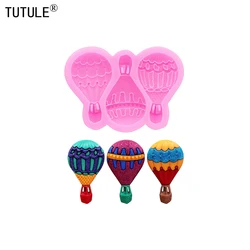 3D hot air balloon Handmade resin jewelry accessories mould  DIY balloons Earrings clay silicone mould Chocolate cake Decor mold