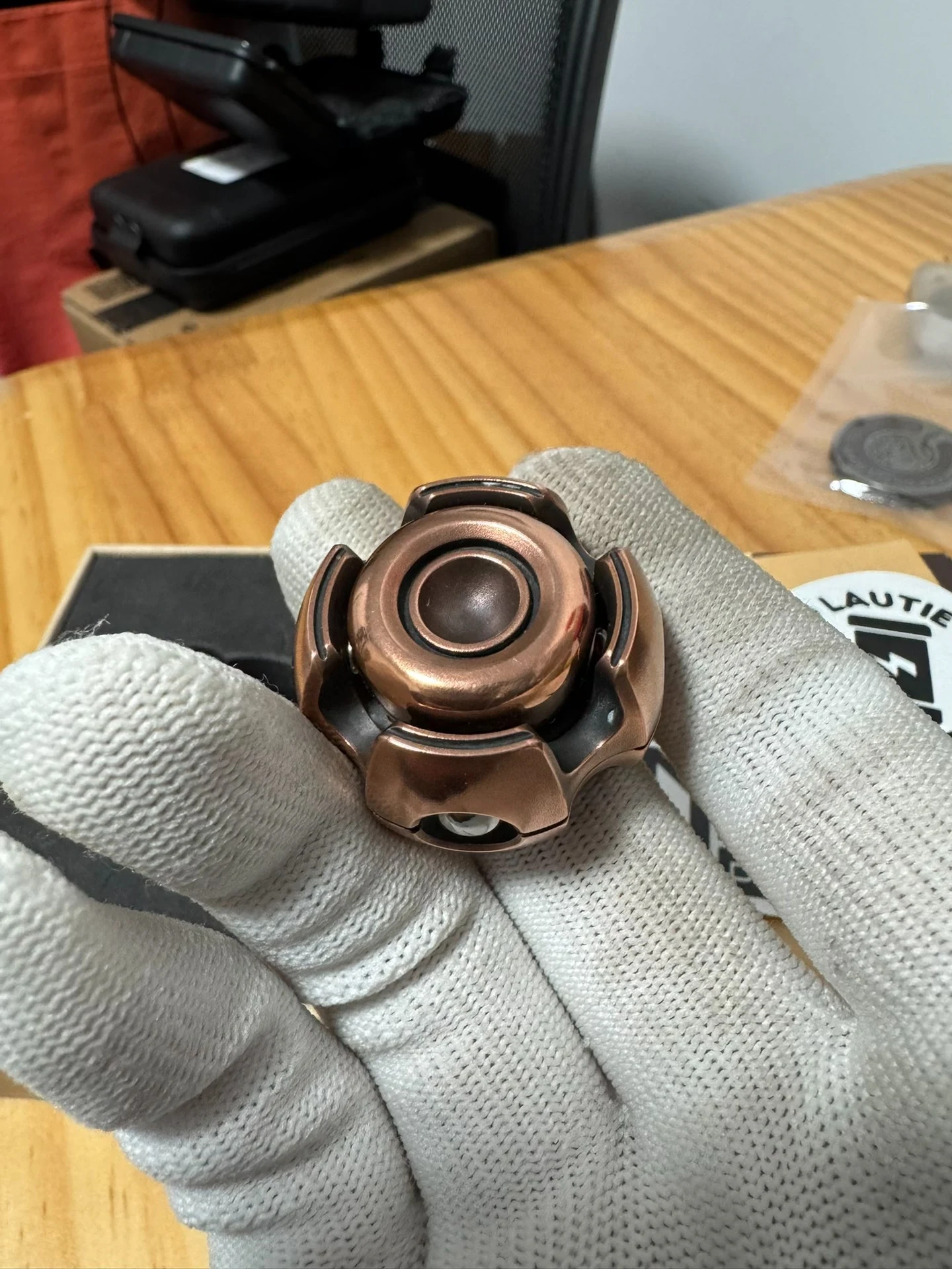 Used EDC Lautie Copper Noise Enano Flynova Flying Spinner