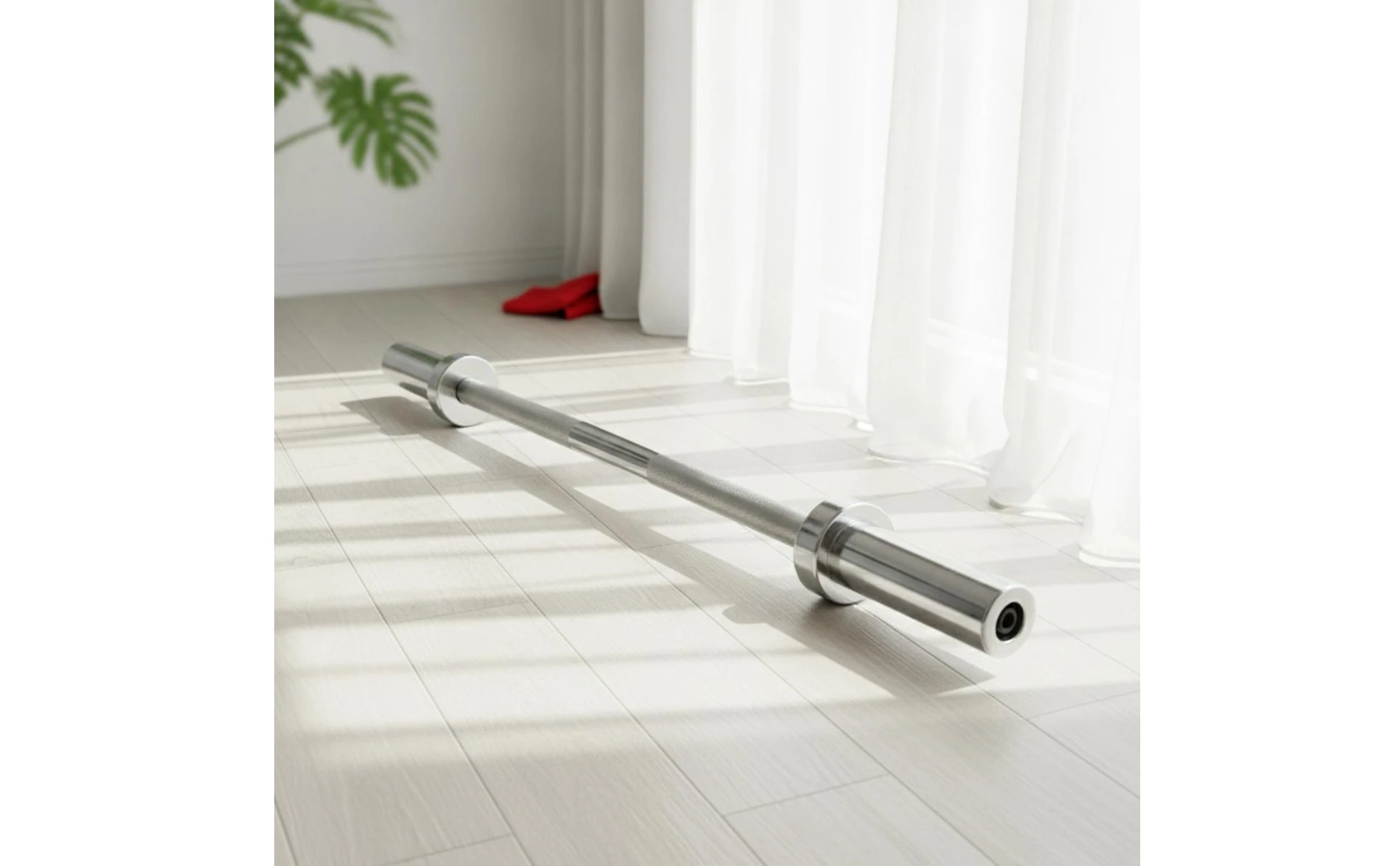 Standard Barbell Knurled Standard Bar with Rotating Sleeves Straight Barbell Solid Metal for Weightlifters, Strength Training Standard Barbell Knurled Standard Bar with Rotating Sleeves Straight Barbell Solid Metal for Weightlifters, Strength Training