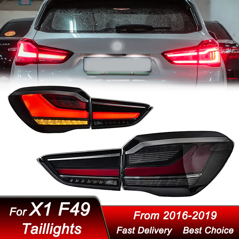 

Автостайлинг, задние фонари для BMW X1 F49 2016-2019, новый стиль, полный стандарт, задний фонарь, динамический сигнал поворота, задний фонарь в сборе