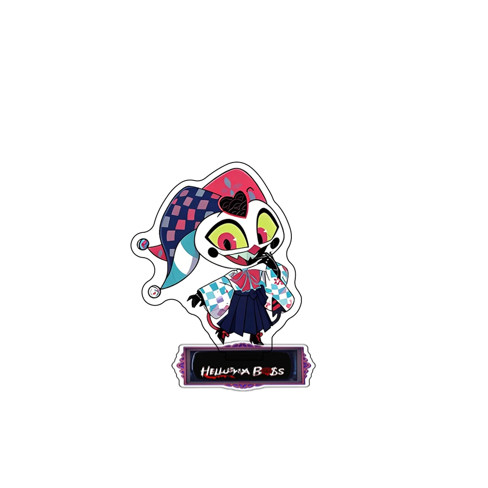 Anime Figure Hazbin Hotel Acrylic Stand Lucifer Morningstar Lilith Charlie Demon Angel Style Kawaii Fans Gift Keychain