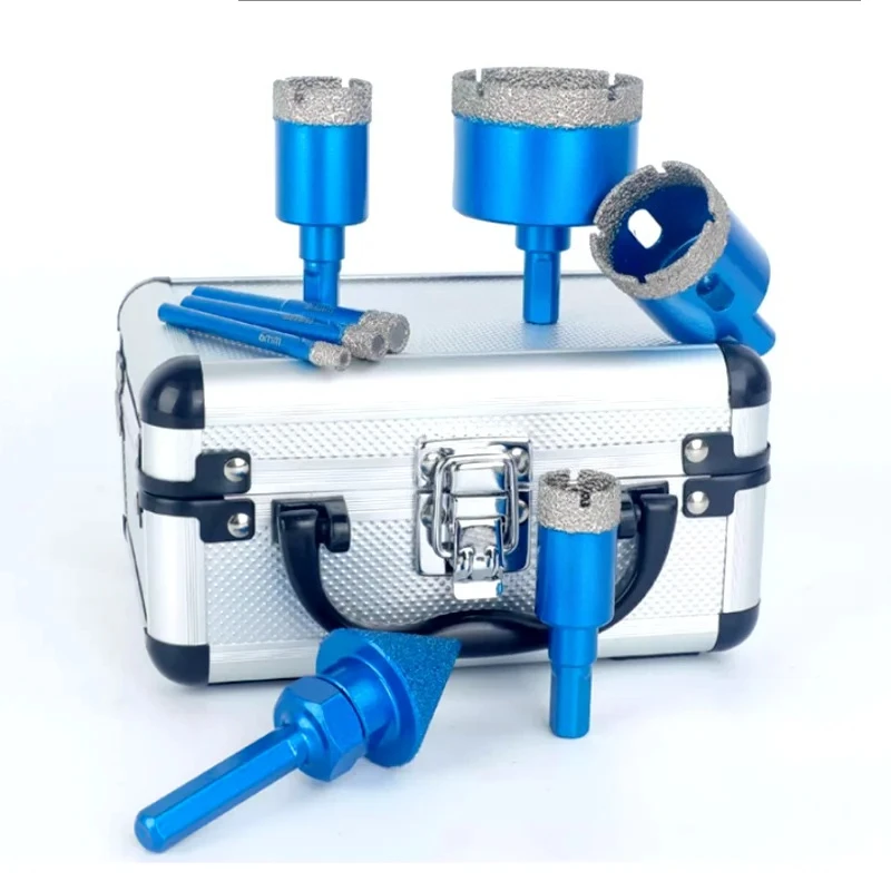 

Angle grinder, durable and sturdy, dry vacuum welded diamond drill bit set, ceramic granite marble tile drilling saw tool