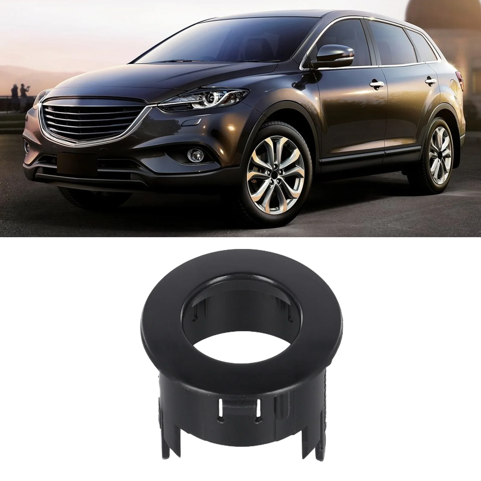 For CX-9 For Mazda OE Fitment Rear Bumper Sensor Car Maintenance Replacement Parts Use For Car 1*Retainer Included