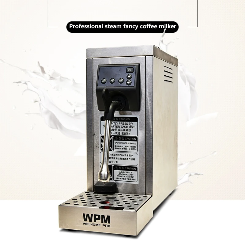 商業ミルク泡立て機ステンレス鋼プロフェッショナルミルクバブラーミルクスチーマーカプチーノとラテ用