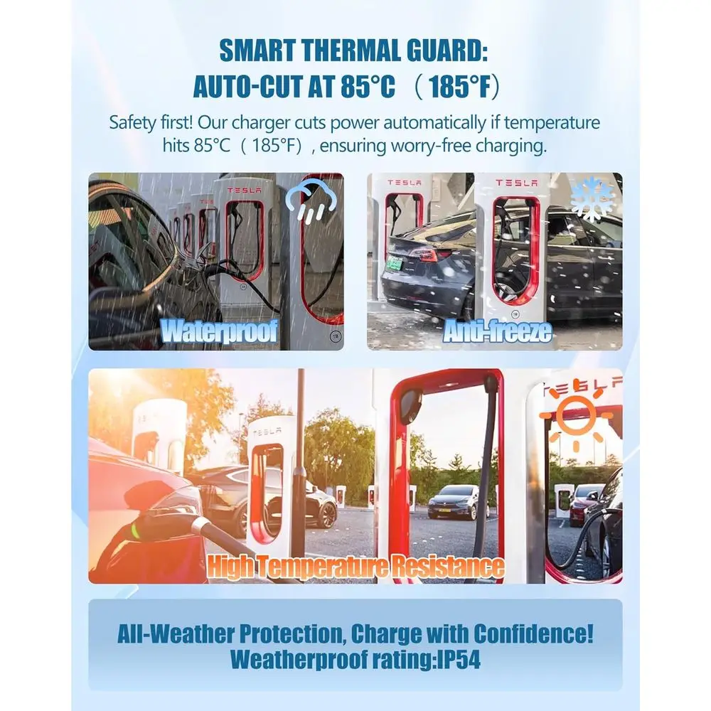 محول NACS إلى CCS، محول السيارة الكهربائية المتوافق مع شواحن Tesla Superchargers، Max 500A/1000V مناسب لسيارات Ford/VoIvo/GM EV (5 سنوات