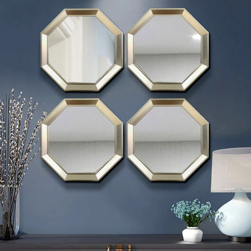 

Bedroom Shower Decorative Mirror Wall Makeup Aesthetic Decorative Mirror Acrylic Vintage Specchio Home Decore Luxury YY50DM