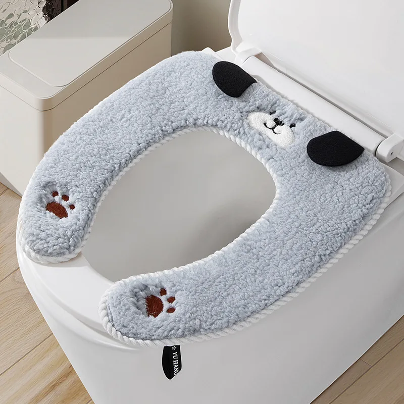 Toilet Seat Cover, Household Thickened Toilet Seat Cover, Autumn and Winter Style Toilet Seat Gasket, Thickened Seat Cushion