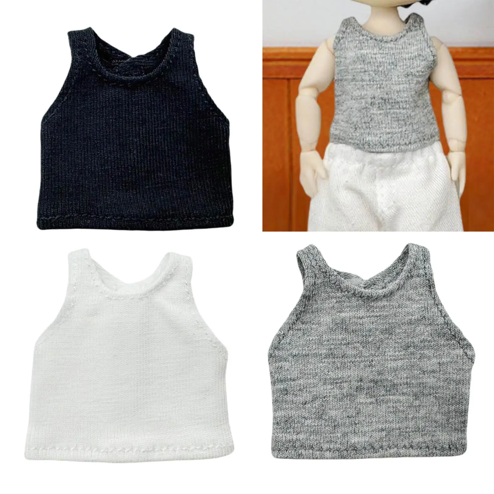 1:12 BJD Doll maglioni gilet bambola pullover abbigliamento fai da te moda per bambini Mini