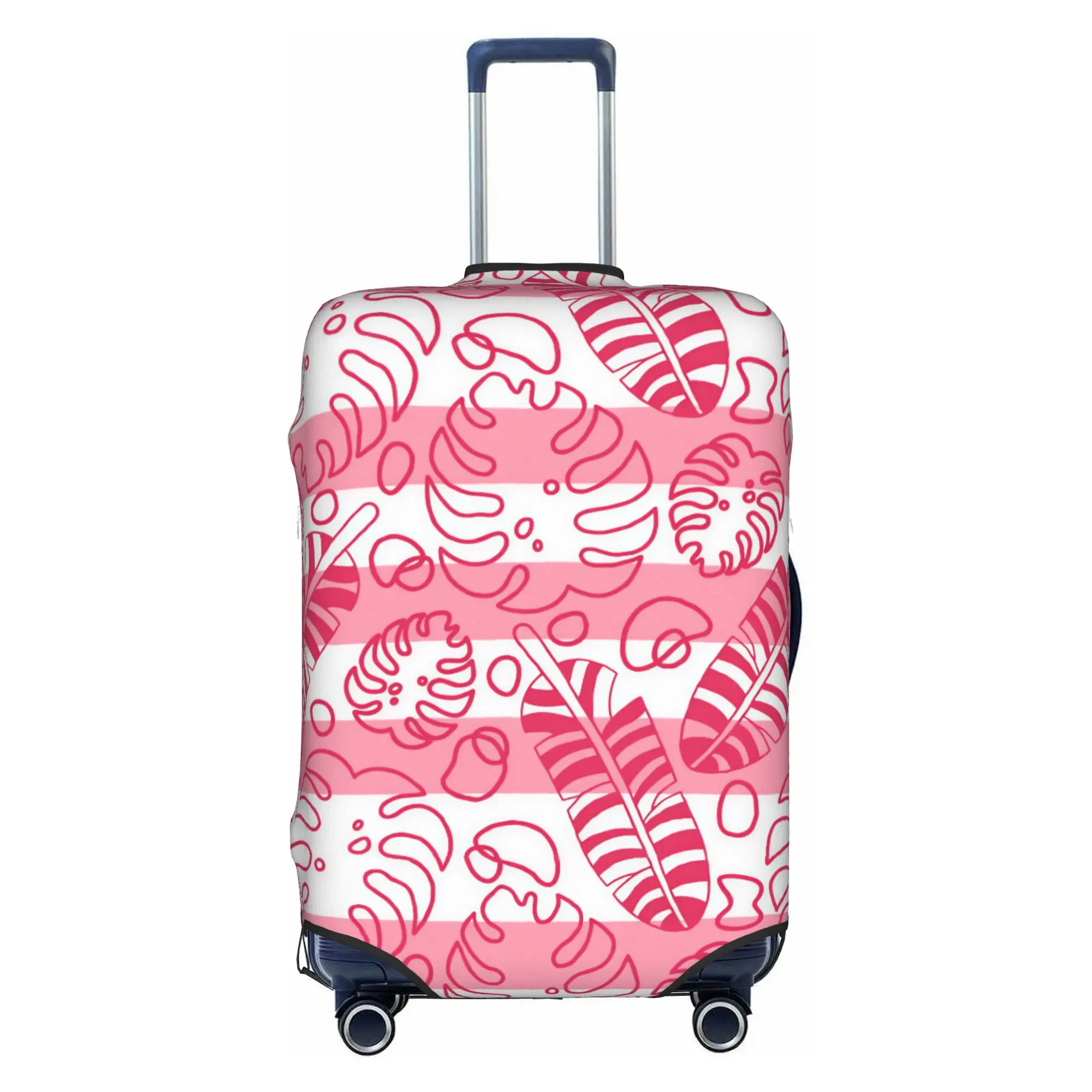 Hawaiian Style Monstera Palm Leaves Suitcase Cover Washable Tropical Botanical Flowers Luggage Covers Protector for 18-32 inch