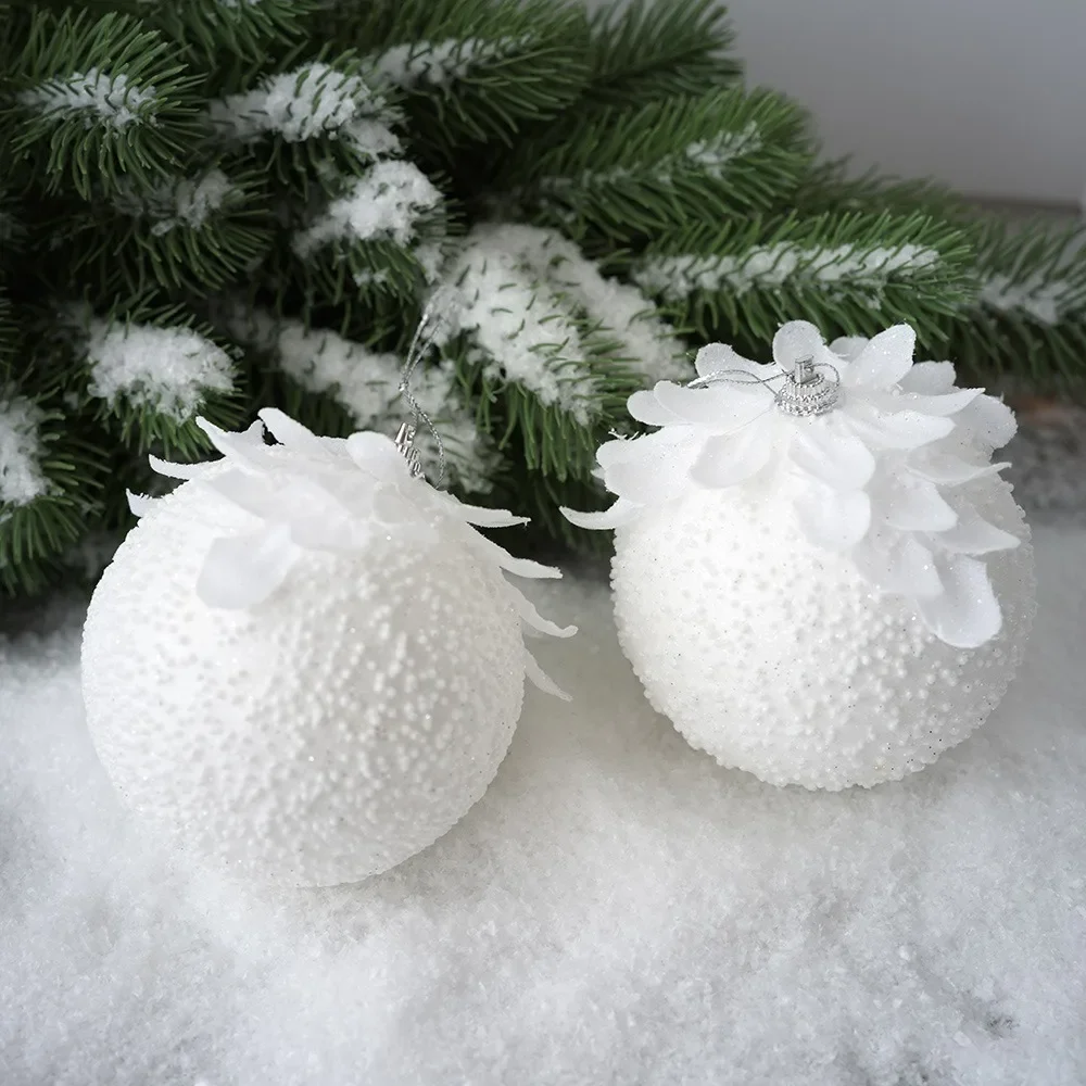

Christmas Tree Decoration Snowflake Ball Xmas Tree Hanging Ball Merry Christmas Decor Feliz Navidad Natal Happy New Year 2026