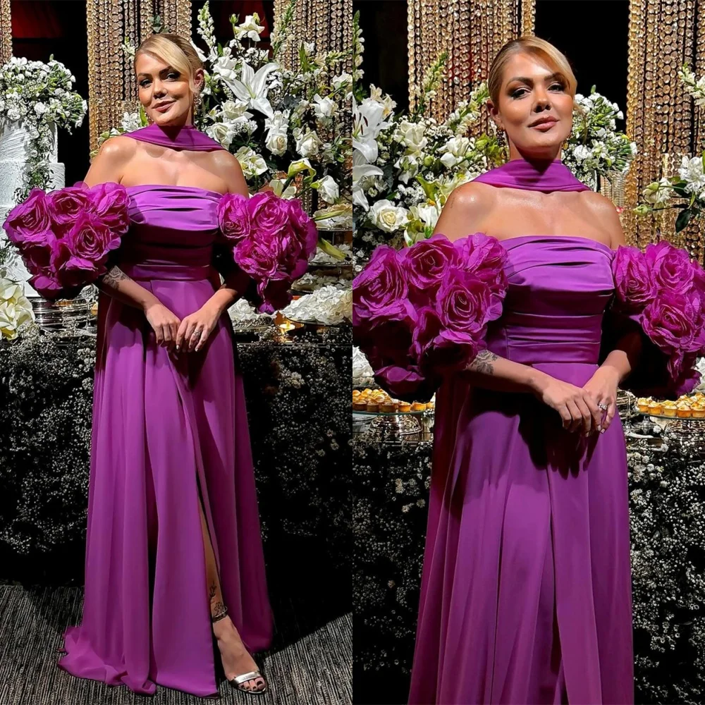 Customized Simple Jersey Evening Dress Elegant Off the Shoulder Sleeveless Homecoming Dresses Classic Special Occasion Gowns