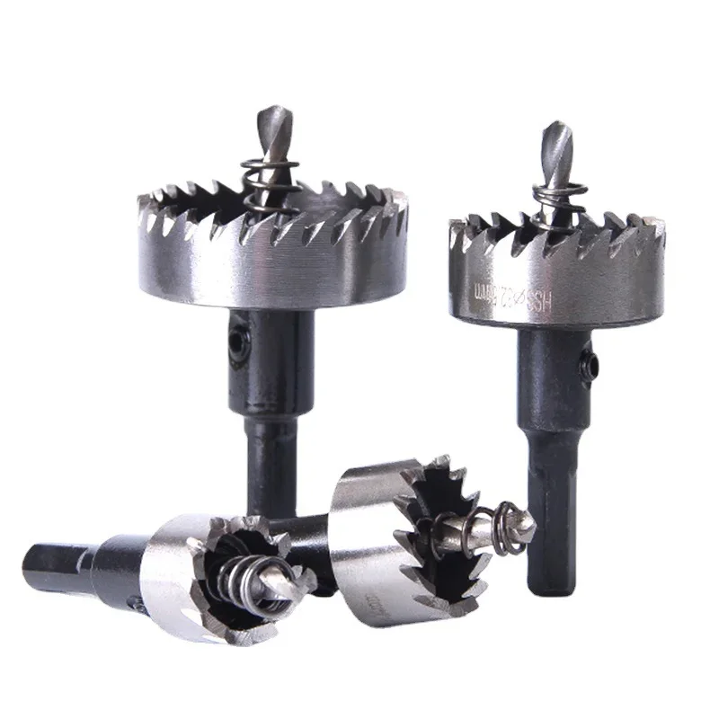 Hoch geschwindigkeit stahl Sägezahn zapfen Aluminium platte Eisenplatte Bohren und Öffnen natürlicher Farb bohrer 16 bis 30mm Werkzeugs atz