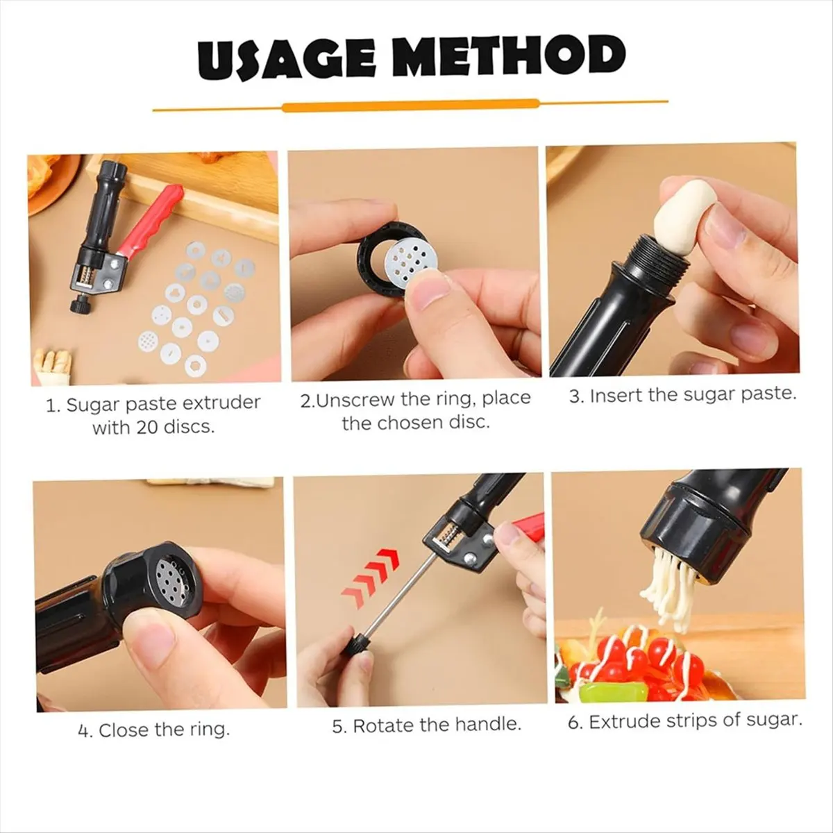 

Power Tool Sets Clay Adjustable Fondant Extruder Chocolate Kit Pottery Molds Tool Tips Cake Decorating Bake Decoration