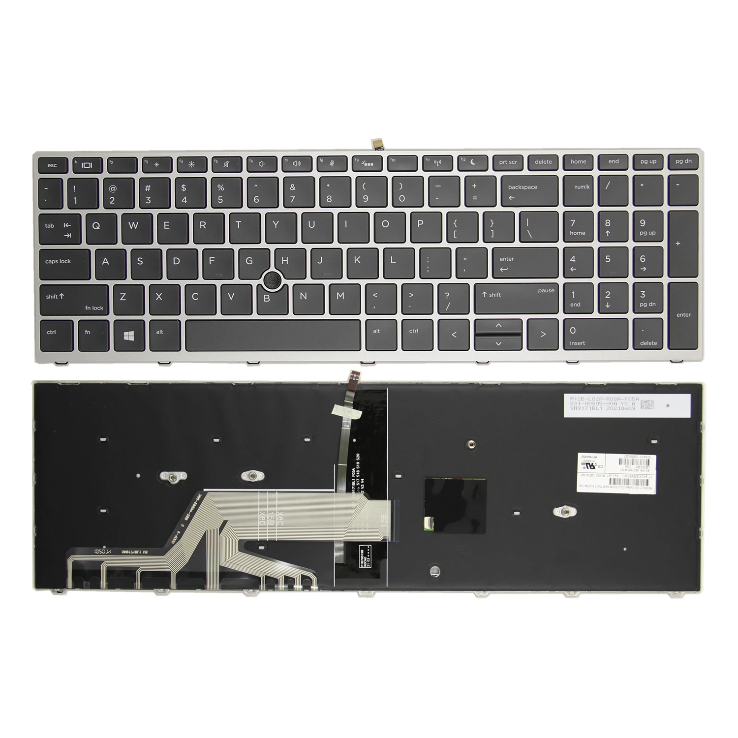 100%New Original US For HP Probook 450 G5 455 G5 470 G5 650 G4 650 G5 English Laptop Keyboard L00741-001 L09509-001