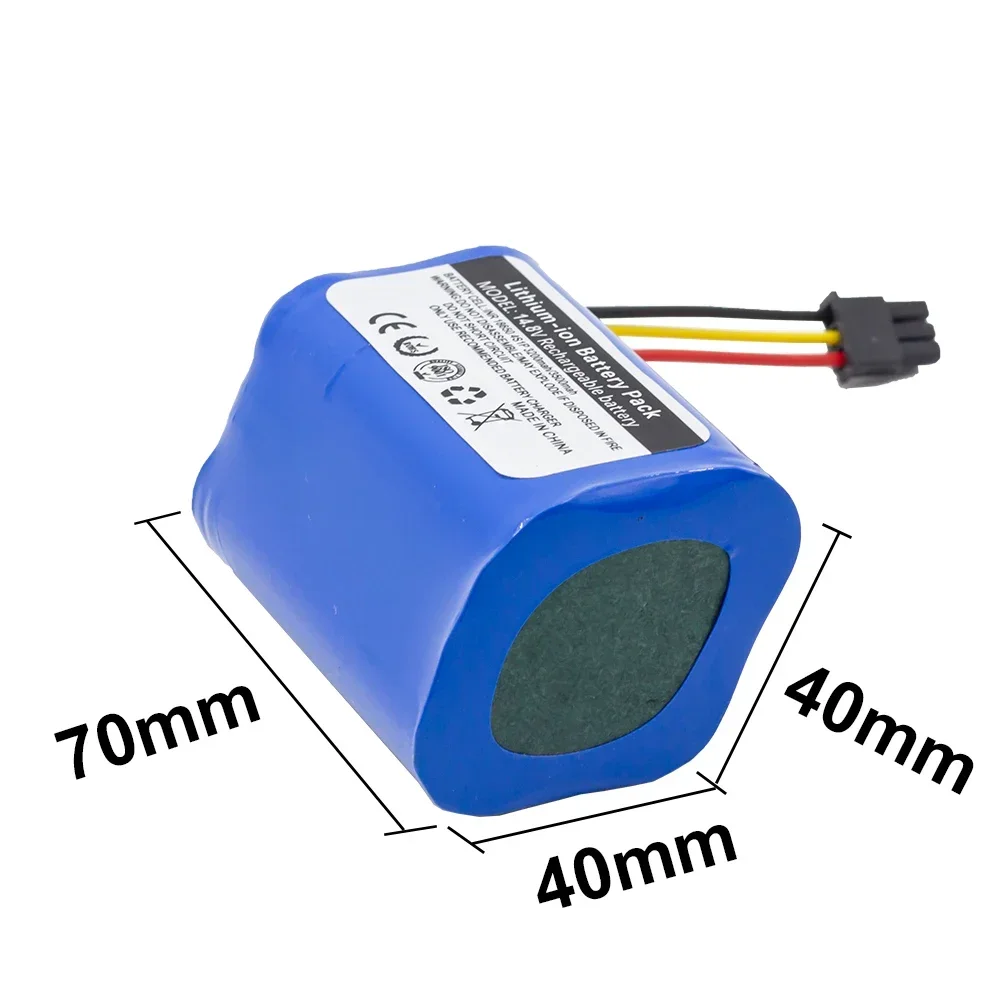 14.8V 3200MAH Li-ion Battery For Liectroux Battery B6009 Q7000 Q8000 ZK808 DH860 Robot Vacuum Cleaner 4S1P 18650 Dropshipping