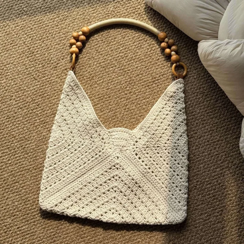 

2026 New Large Capacity Handwoven Openwork Single Shoulder Bag Tote Bag Summer Vacation Style Straw Woven Bag