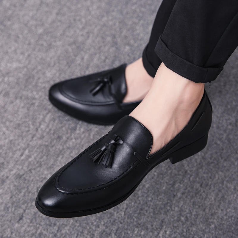 

Business Fit Casual Shoes Tassel Breathable Trendy Versatile Suitable for Young People To Work and Lazy Shoes To Wear