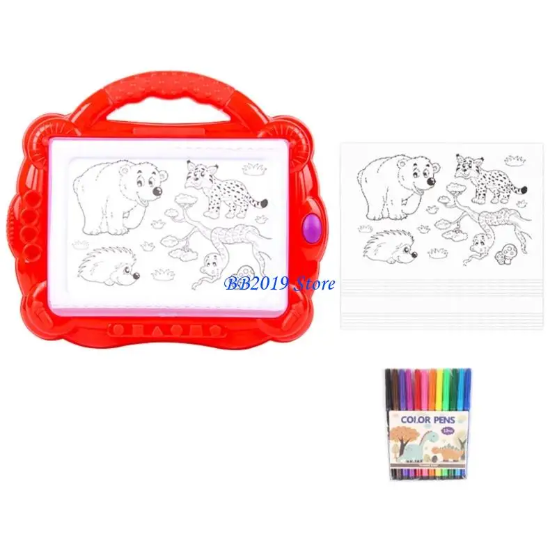 어린이를위한 Q0KB Light Up Drawing Board 추적 연습 안전 예술 교육 장난감