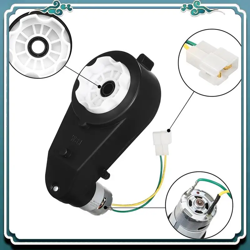 

ABTU-24V Kids Ride On Car Gearbox 24V 40000RPM Двигатель 2 шт. Электродвигатель Коробка передач Мотоциклы Высокоскоростной приводной двигатель RS555