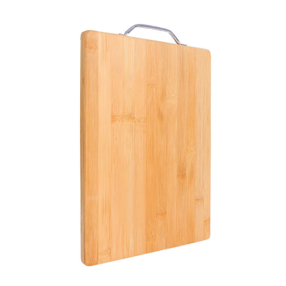 

Bamboo Cutting Board Thickened Kitchen Chopping Solid Wood Dough Utensil Multi Function Smooth Edge Safe Vegetable Meat Fruit