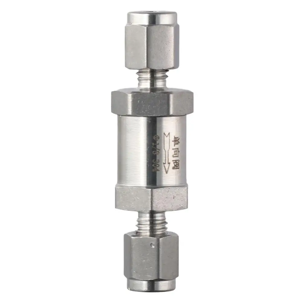 

Stainless Steel Check Valve Quick Connect BSPP Water Backflow Valve 1/8“ 3/8“ One Way Prevent Water Oil Gas Pipe Connection