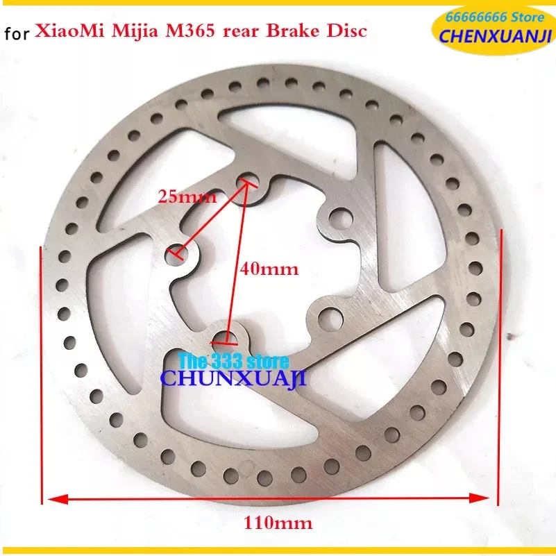 110 mm Rear Wheel Disc Brake Disc for  Mijia M365 xiaomi Electric Scooter  Replacement Parts