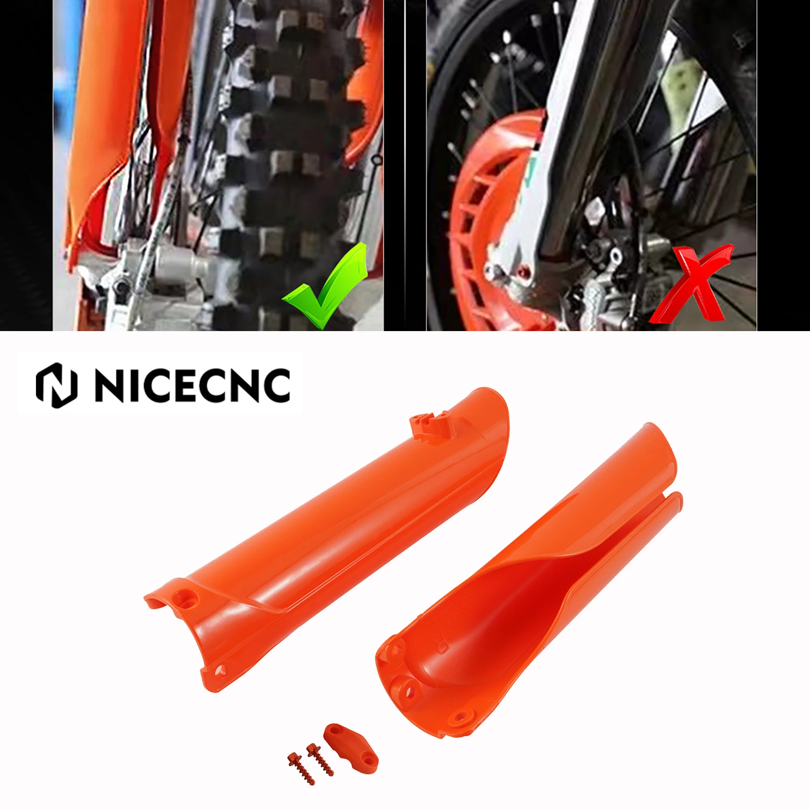 

For KTM EXC 300 2016-2022 Lower Fork Guards 125 250 300 350 450 500 XC XCF XCW SX SXF EXC EXCF For Husqvarna TE300 GasGas EC300